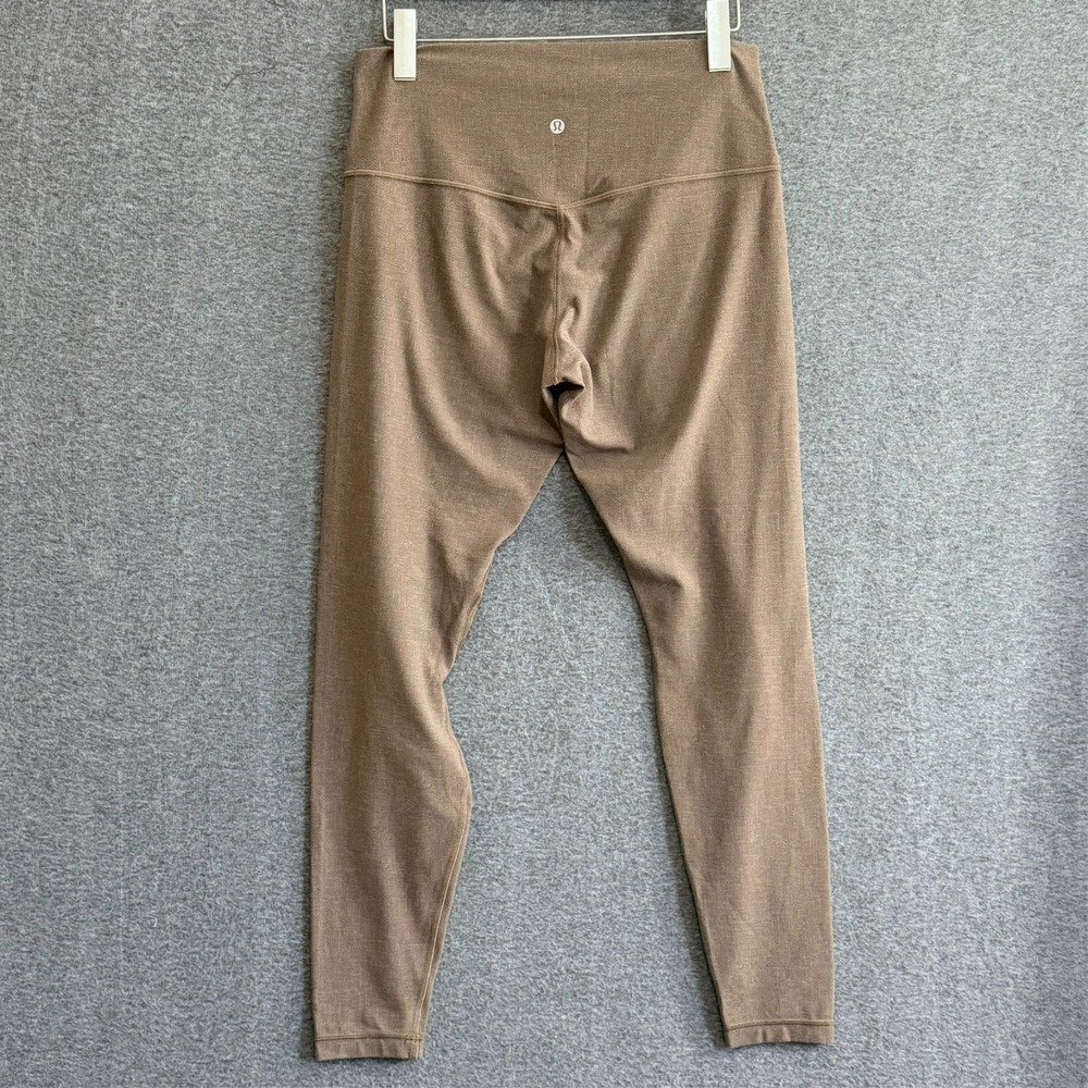 LULULEMON Align Leggings 12 28" High Rise Diamond Print Taupe Yoga Athleisure - Picture 3 of 7
